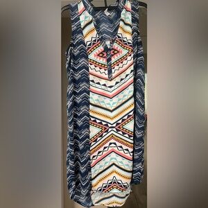 Xhilaration Multicolor Geometric Dress